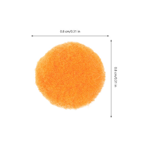 2000Pcs 8Mm Färgglada Plushbollar För Barn Elastiska Diy Tillbehör 2