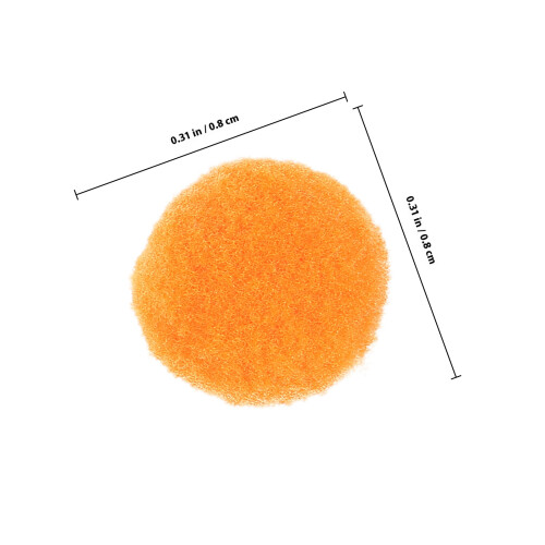 2000Pcs 8Mm Färgglada Plushbollar För Barn Elastiska Diy Tillbehör 1