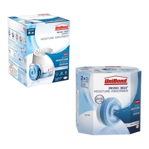 Unibond UniBond AERO 360 Moisture Absorber & 2 Refill Tabs