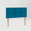 (Small Double Teal)4ft Plush Velvet Lined & Buttoned Headboard 1