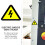25 waarschuwingssticker voltage schokgevaar 11