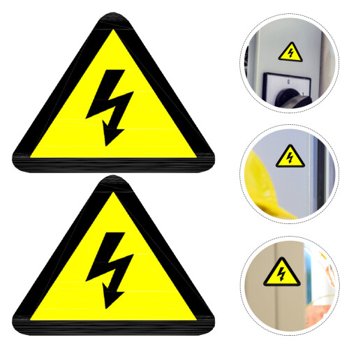 25 waarschuwingssticker voltage schokgevaar 2