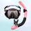 Simglasögon Dykglasögon Bälte Andningsrör Snorkling (Rosa) 9