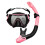 Simglasögon Dykglasögon Bälte Andningsrör Snorkling (Rosa) 6