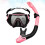 Simglasögon Dykglasögon Bälte Andningsrör Snorkling (Rosa) 8