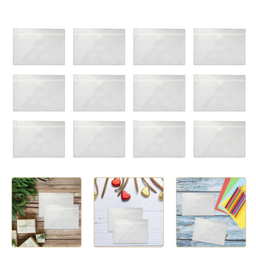 20Pcs Självhäftande Kortfickor Öppna 2