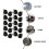 25 Pcs Praktisk Kabelfäste Hållbara Spänne För Elkabel 8