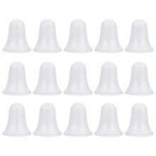 15Pcs Durable White Foam Christmas Bell Pendants DIY Hanging Ornament