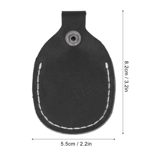 Recurve Bow Limb Protector Black Leather Pad for Archery with Snap Button 2