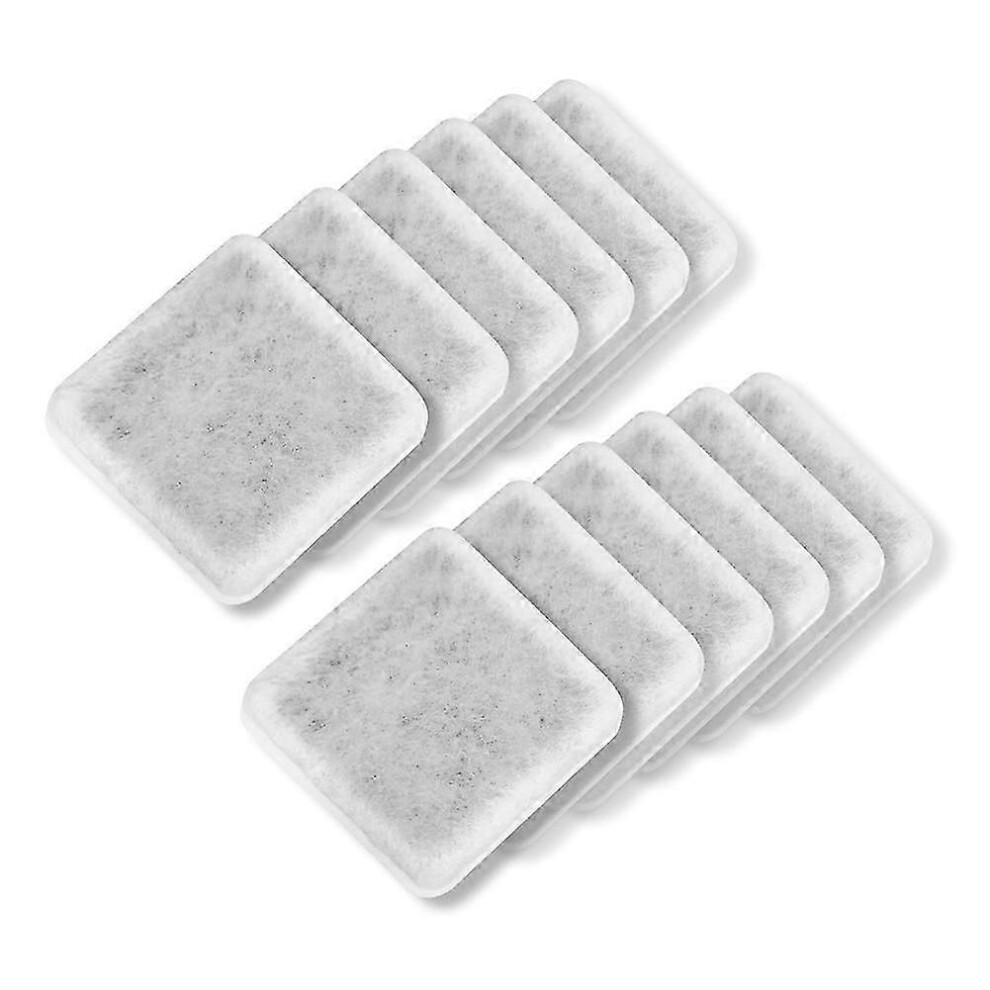 Kikidex (As Show, One Size) Pet Water Fountain Charcoal Replacement Filters For Petmate Replendish Gravity Water Dispenser Filters For Dog Cat 12Pcs
