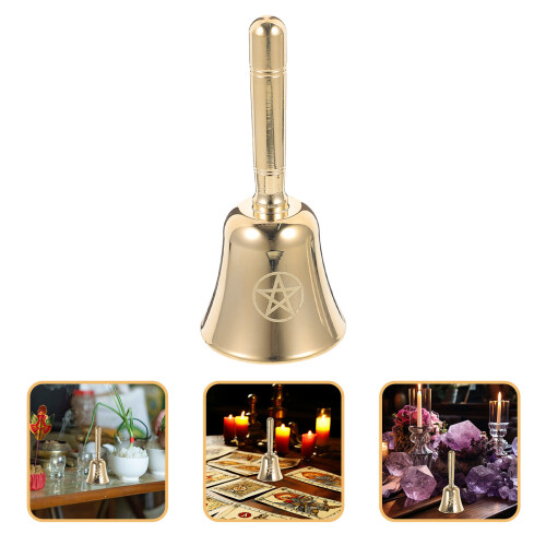 Altar Pentagram Metall Handklocka För Ceremonier Spådomar 2