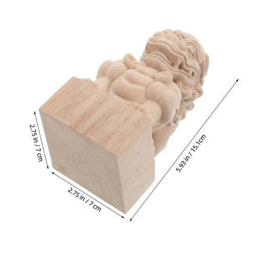 Lion Post Finials Vägglöver I För Fu Utehem 2