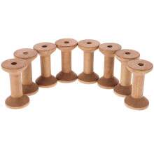 8St Trätomrullar För Band, , , Kabelvikning, 70X40 Mm