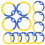 12Pcs Dog Tag Silencer Hoops Hundmärkesdämpare Ringar 7