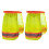 2St Solskyddshatt Halslapp Reflexlist (Lemon Green) 7