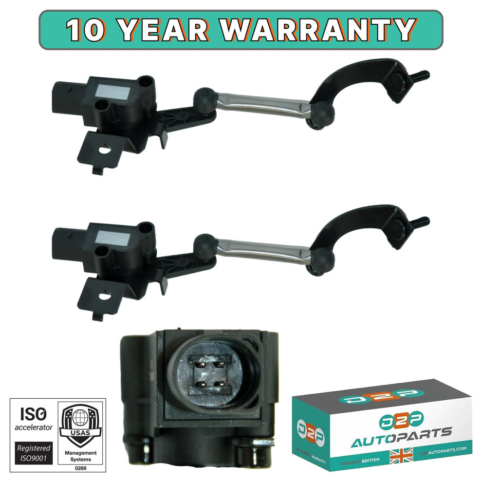2X Front Headlight Level Sensor For Audi A3 8P1 8P7 8Pa, Q3 8Ub, 8Ug, Tt 8J3 8J9 5056167461692