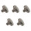 5Pcs Trumpetskruvar Ringdragsskruvar Tillbehör (Silver) 2