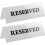 2St Kappsedelsskyltar Med Texten Reserved För Bröllop Födelsedagsbord 11