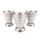 3Pcs 75 Ml Universal Stainless Steel Jigger Cup Silver Ounce Mätkopp 5