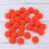 500 Pcs 30 Mm Hög Elastisk Polyester Plushboll (Orange) 7