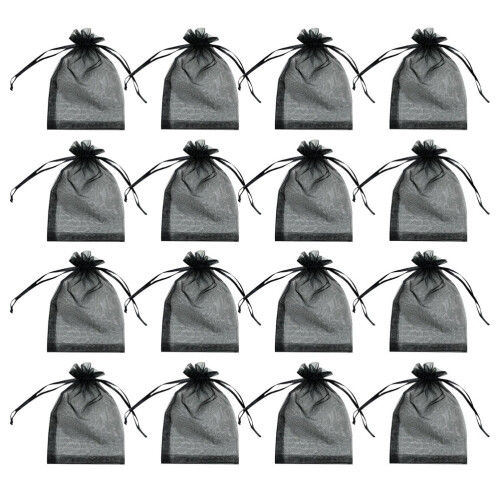 100Pièces De Stockage Cadeau Noir En , Usage Polyvalent