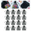 100Pièces De Stockage Cadeau Noir En , Usage Polyvalent 6