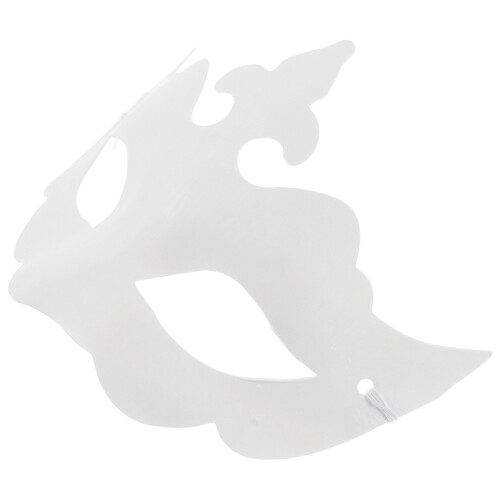 6Pcs Handmålad Pappersmask Målarbar Kostymbrukmask 2