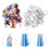 1 Set Flerfärgade Nyckelring Diy Bil Material 4