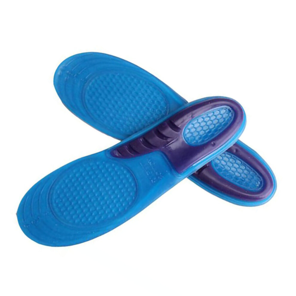 Sports Insole TPE Silicone Soft Elastic Running Hiking Shock Absorption Kid 8.5in