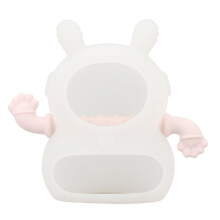 (Pink) Ciuccio Silicone Neonato con Anticaduta Rosa