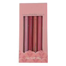 6 Farben Flüssiger Lippenstift wasserfest 0,6ml Matte