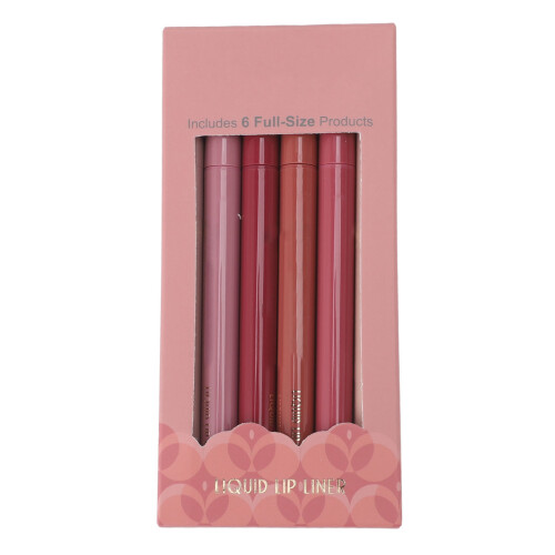 6 Farben Flüssiger Lippenstift wasserfest 0,6ml Matte