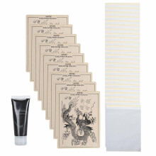 (Dragon) 10PCS Tattoo Practice Skin Set 50ml Gel 25PCS Paper Tiger
