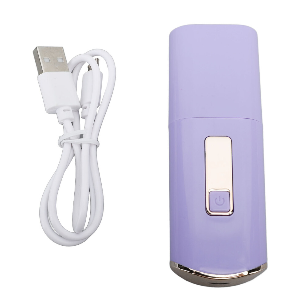Electric Heated Eyelash Curler 8S Quick Heat 3 Levels Purple