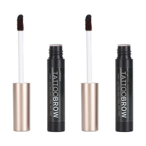 2x Peel-off Brow Gel 5ml Waterproof Bruin 2