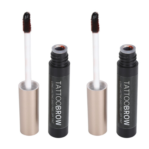 2x Peel-off Brow Gel 5ml Waterproof Bruin 1