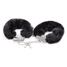 Double Lock Hand-Cuffs Stainless Steel Ankle And Wrist Cuffs O Ring Heavy Duty Black For Men And Women