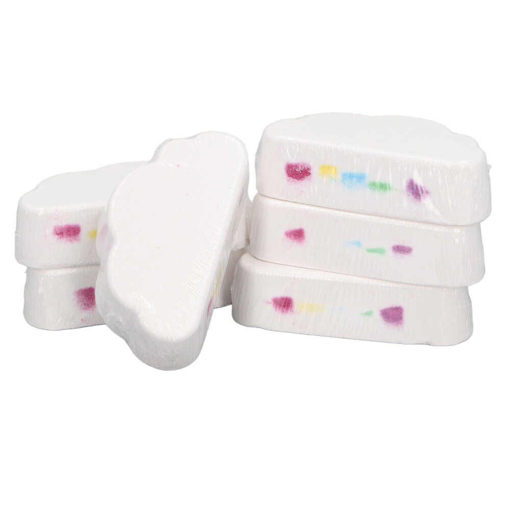 6pcs Cloud Shape Bubble Bath Balls Vivid Color Aromatherapy