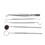 Set 5 Strumenti Acciaio Inox per Rimuovere Calcolo 1