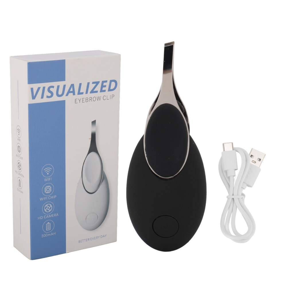 Visualized Eyebrow Tweezers USB Charging Camera Hair Removal Tool