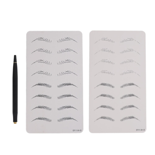 Microblading Oefenkit Handpen 2st Silicone Huid