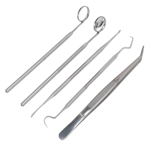 5pc Stainless Steel Oral Care Tool Set for Home Use 1