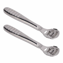 2pcs Anti-Slip Stainless Steel Foot Callus Trimmer