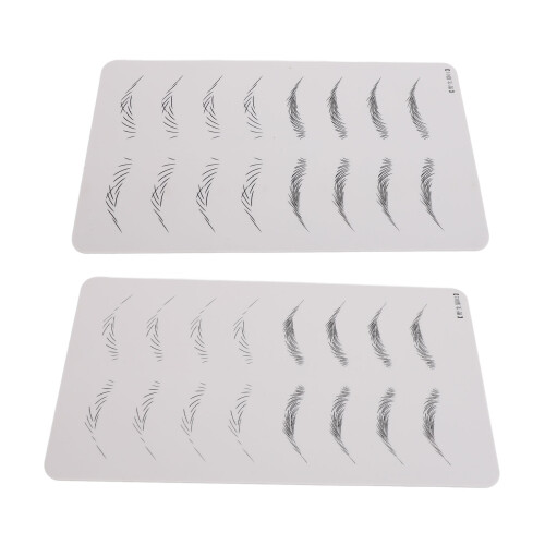 Microblading Oefenkit Handpen 2st Silicone Huid 1
