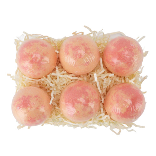 6x Badebomben Geschenkset Orange duftend feuchtigkeitsspendend 2
