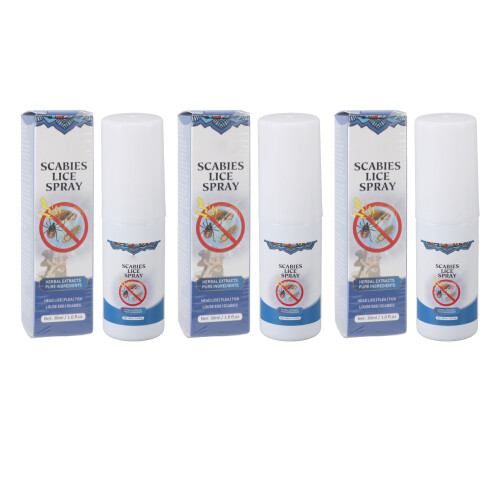 3pcs Head Lice Spray Plant Based 30ml