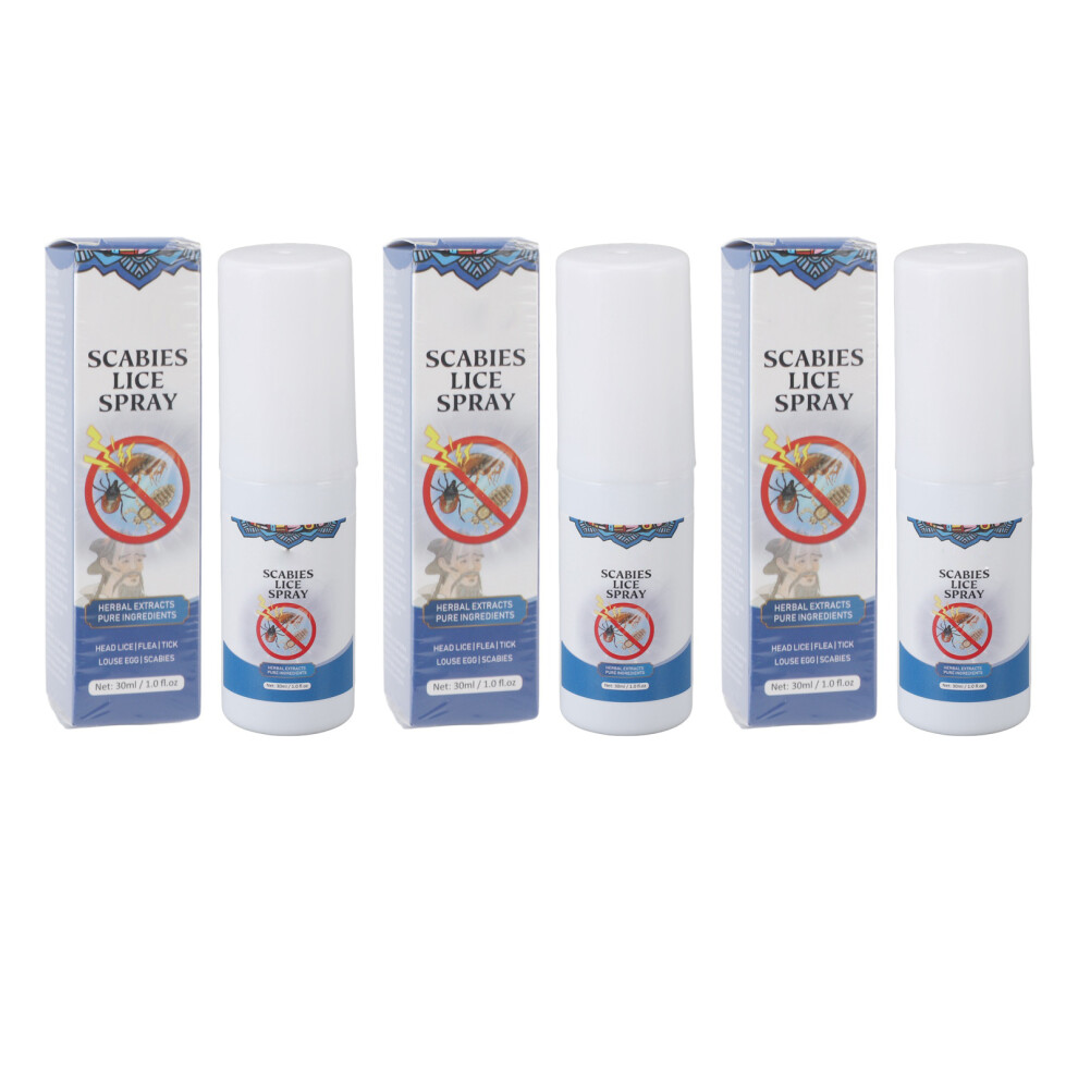 3pcs Head Lice Spray Plant Based 30ml