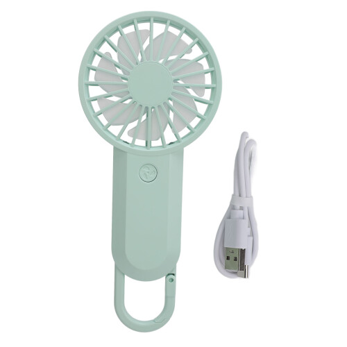 (Green) Ventilatore USB Ricaricabile Silenzioso Portatile