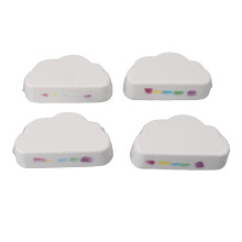 4pcs Bath Salt Ball Kids Cloud Shaped Essential Oil Foaming