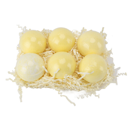 6x Lemon Scent Moisturizing Bath Bombs